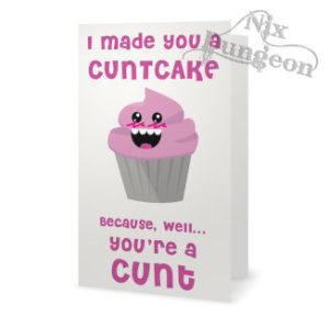 Cuntcake Card
