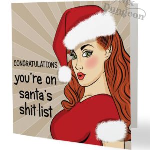 Santa's Shitlist Card