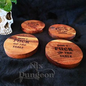 Protect the Table Engraved Coasters