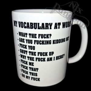 Vocabulary at work mug