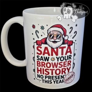 Santa Browser History Mug